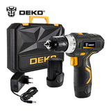 DEKO GCD12DU3 12-Volt Max DC Lithium-Ion Battery 3/8-Inch 2-Speed Electric Cordless Drill Mini Screwdriver Wireless Power Driver