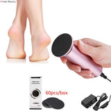 Electric Foot Callus Remover Speed Adjustable Professional Pedicure Machine with 60 PCS Replacement Sandpaper Disks