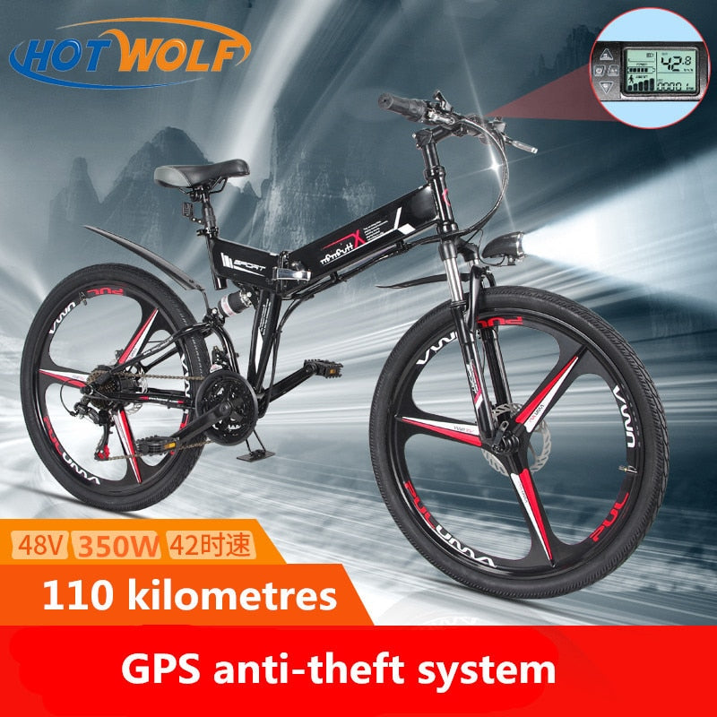 New Electric Bike 21 Speed 10AH 48V 350W 40KM Built-in Lithium battery E bike electric 26" Off road Electric bicycle