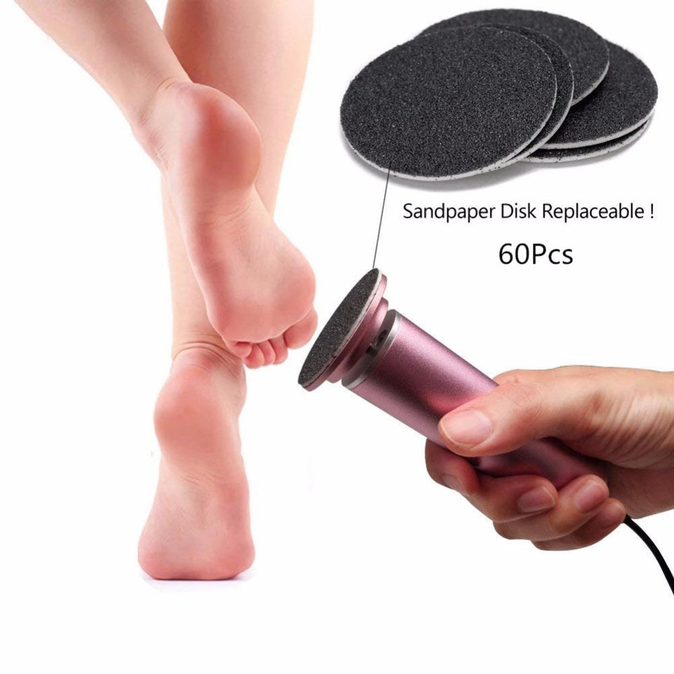 Electric Pedicure Tools Foot Care File Leg Heels Remove Dead Skin Callus Remover Feet Clean Care Machine & Replacement Sandpaper